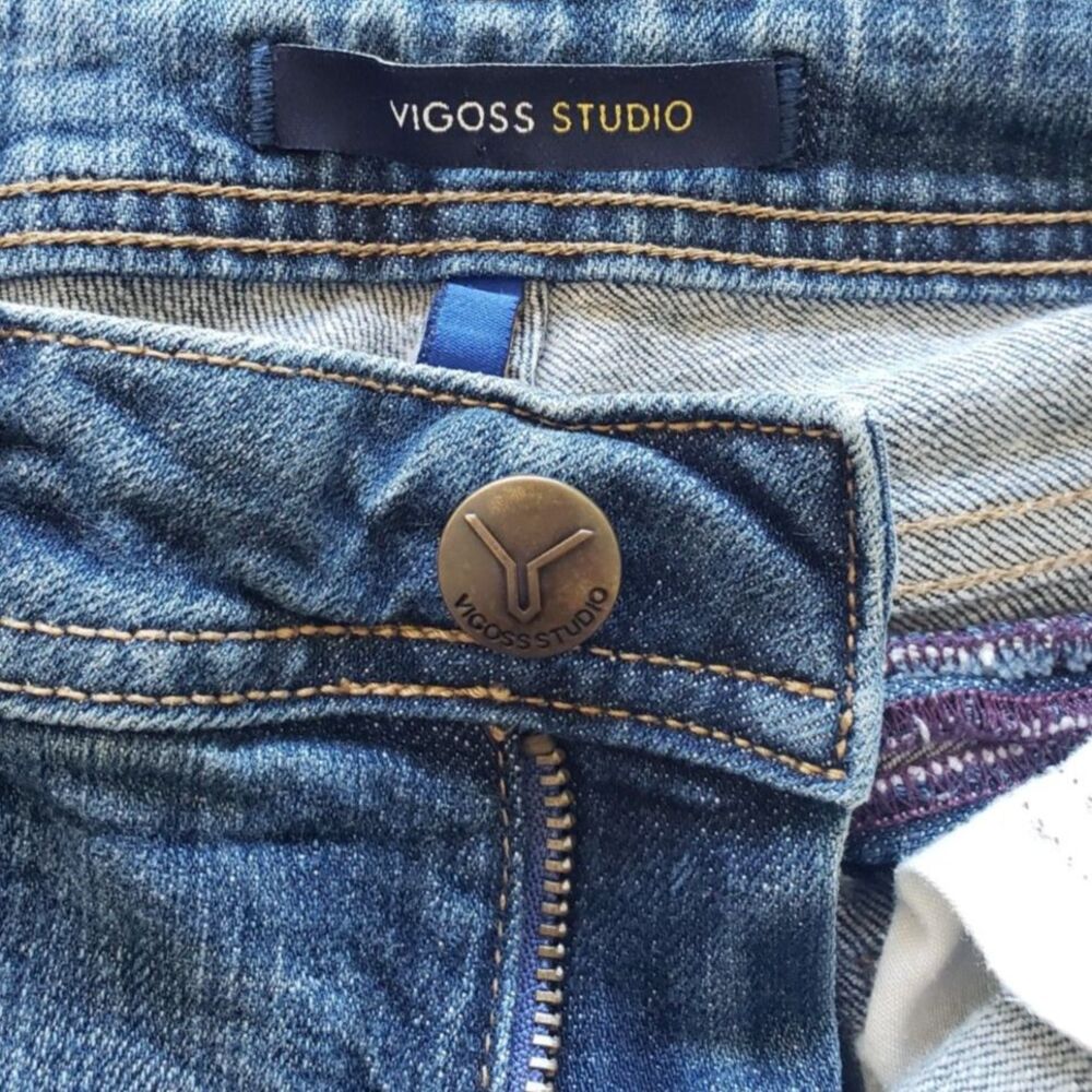 Vigoss Studio - The Copper Skinny Jeans - Blue Wash - Women Size 3/4 - Picture 7 of 8